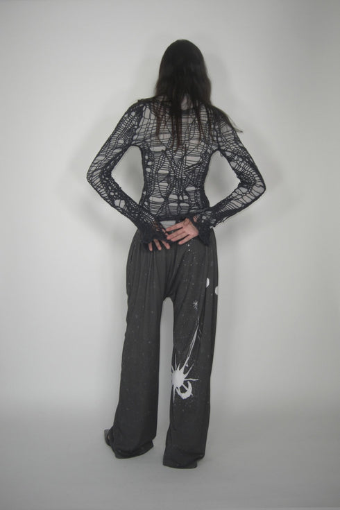 Mayte × Cycle DRAWING PANTS "moon and sun"